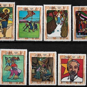 Serie sellos Cuba republica 1407-13 (**)
