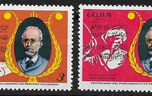 Serie sellos Cuba republica 1442-3 (**)