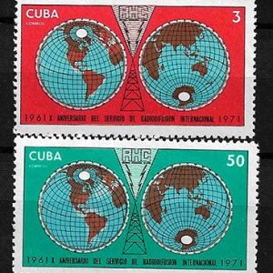 Serie sellos Cuba republica 1497-8 (**)