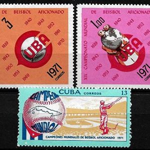Serie sellos Cuba republica 1533-5 (*)