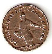 Moneda Consejo Asturias y León 01 peseta 1937. MBC