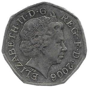 Moneda Gran Bretaña 050 Pence – 2001 MBC