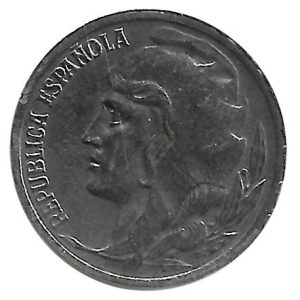 Moneda República 0,05 céntimos peseta 1937. MBC