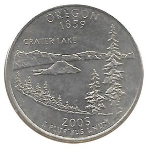 Moneda de EE.UU. 01/4 dolar 2005 Oregon D. EBC