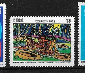 Serie sellos Cuba republica 1582-4 (*)