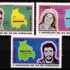 Serie sellos Cuba republica 1615-7 (*)