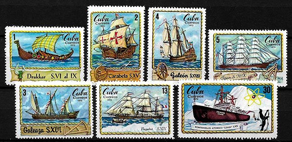 Serie sellos Cuba republica 1623-9 (**)
