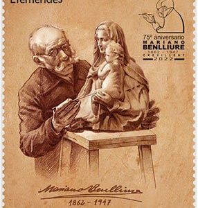 84. Sello Aniv. Fallecimiento Mariano Benlliure