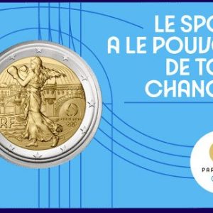 Moneda 2 euros de Francia 2023 Juegos Olímpicos «COINCARD»