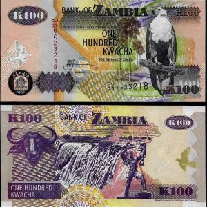 Billete Zambia 0100 Kwacha 2006 SC P38f F12
