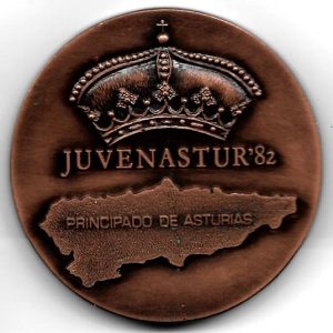 Medalla Juvenastur 1982 Gijón