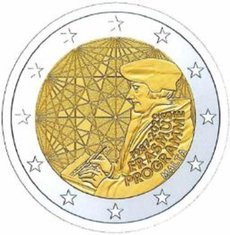 Moneda 2 euros de Malta 2022 Tema común Programa Erasmus