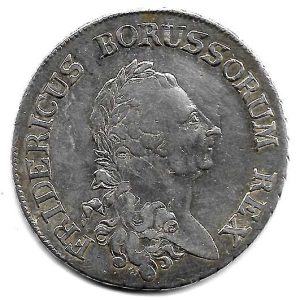Moneda Alemania – Prussia THALER 1786-A MBC