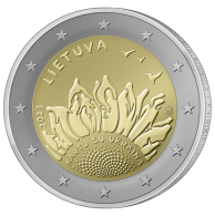 Moneda 2 euros de Lituania 2023 Ucrania