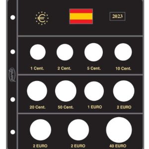 Hojas para euros de España «PARDO».Ref.179-4 (2023-2024)