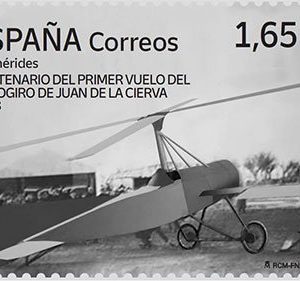 04. Sello autogiro de Juan de la Cierva