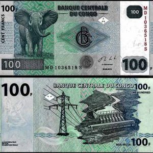 Billete Congo 0100 Francos 2013 S/C