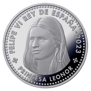 Año 2023. Moneda 40€ Felipe VI – Leonor