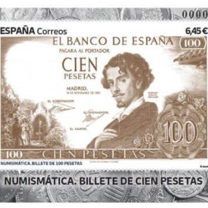 43. Sello Billete 100 Pesetas 2023 HB