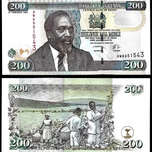 Billete Kenia 0200 Shillings 2010 SC