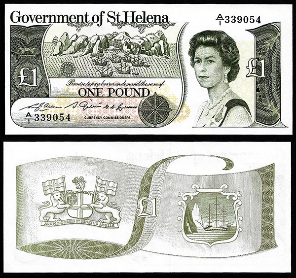 Billete Santa Elena 1 libra ND 1981 SC