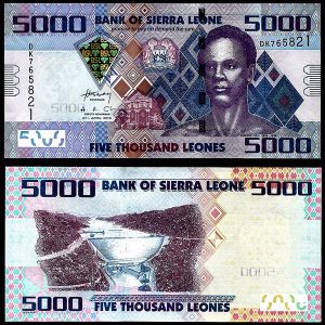 Billete Sierra Leona 05000 Leones 2010 SC