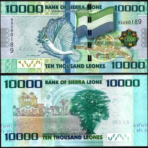 Billete Sierra Leona 10000 Leones 2010 SC