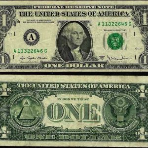 Billete Estados Unidos 001 Dolar 1981A MBC. Serie I