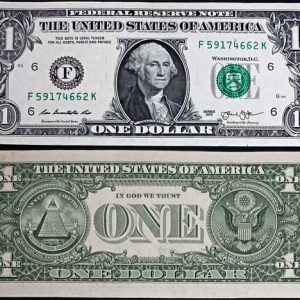 Billete Estados Unidos 001 Dolar 2003 S/C. Serie L