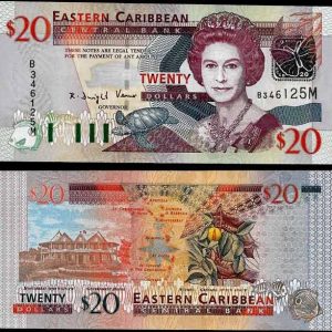 Billete Estados Caribe Este (Monteserrat) 20 Dolar 2003 S/C