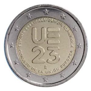 Moneda 2 euros de España 2023 Presidencia de la UE