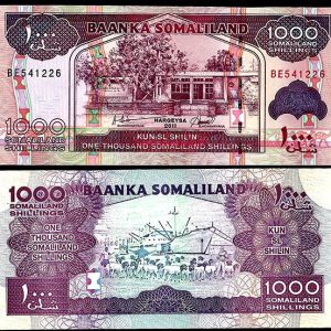 Billete Somalilandia 01000 Shillings 2011 SC P20 BE541226