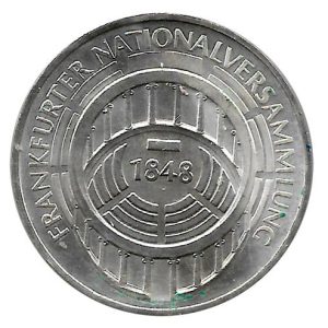 Moneda Alemania 005 Marcos. 1973 (G). S/C Asamblea