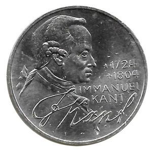 Moneda Alemania 005 Marcos. 1974 Kant (D) S/C
