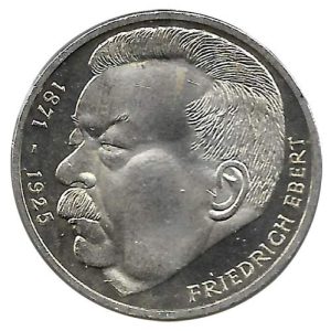 Moneda Alemania 005 Marcos. 1975 Ebert (J) S/C