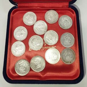 Juego de Arras. 13 monedas Plata. 50 Cents. Alfonso XIII 1904