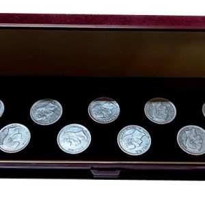 Juego de Arras. 13 monedas Plata. 50 Cents. Venezuela