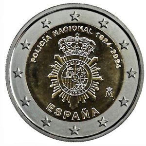 Moneda 2 euros de España 2024 POLICIA NACIONAL