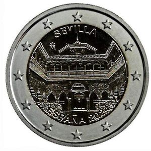 Moneda 2 euros de España 2024 Patrimonio Real Alcázar de Sevilla
