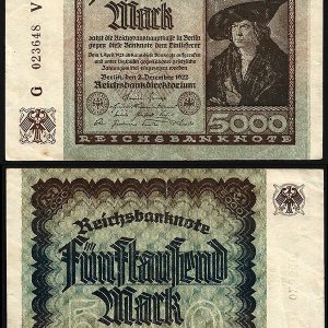 Billete Alemania WEIMAR 05000 Marcos 1922 MBC P81b