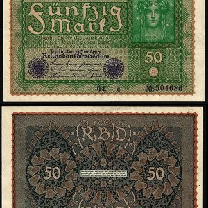 Billete Alemania WEIMAR 00050 Marcos 1919 SC P66 REIHE I