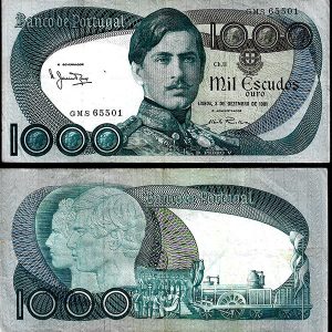 Billete Portugal 1000 Escudos 1981 MBC P-175c