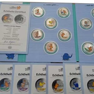Colección 12 Emisiones Oficiales Plata. 50 Aniv. Die Maus 1