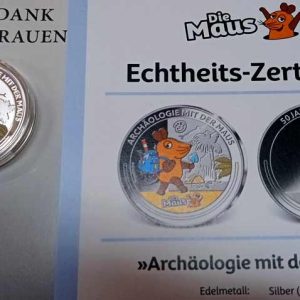 Emision Oficial Plata. 50 Aniv. Die Maus – Arqueologia