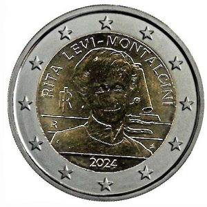 Moneda 2 euros de Italia 2024 Rita Levi-Montalcini