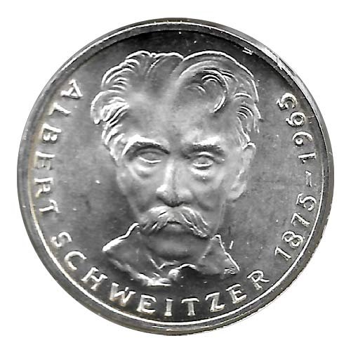 Moneda Alemania 005 Marcos. 1975 Schweitzer (G) EBC