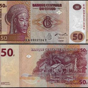 Billete Congo 0050 Francos 2000 SC P91