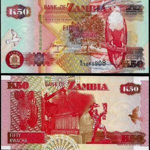 Billete Zambia 0050 Kwacha 1992 SC P37a F10