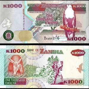 Billete Zambia 1000 Kwacha 1992 SC P40a F11