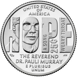 Moneda de EE.UU. cuarto dolar 2024 PAULI MURRAY D
